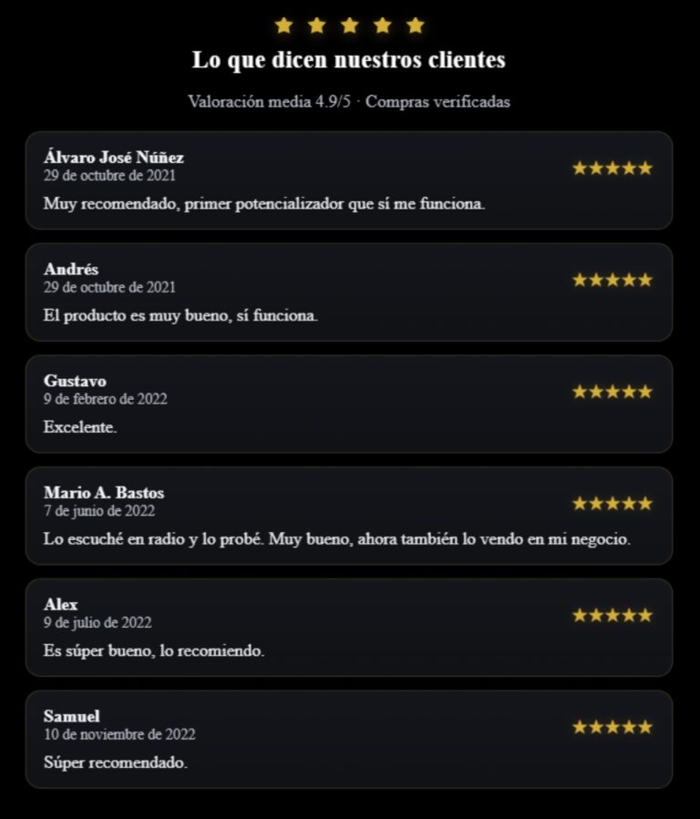 lo que opinas nuestros clientes